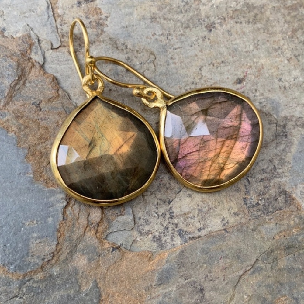 Labradorite earrings New & Handmade